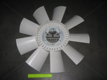 Крыльчатка вентилятора КАМАЗ  (9 лопастей, пластик)  - 740.30-1308012 (Украина)